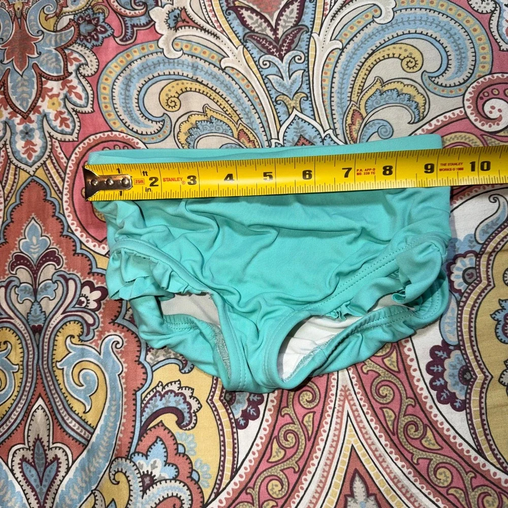 Hanna Andersson Disney Ariel Little Mermaid 2pc Swimsuit Mint Green Girls Size 4